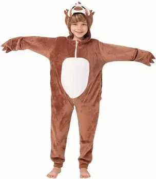 Corimori Henry das Faultier Onesie Jumpsuit (1851) braun-creme