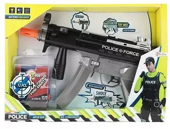 TOI-TOYS MP5K Gun mit Schaumstoffpfeilen Licht Vibration Sound (32110A) mehrfarbig