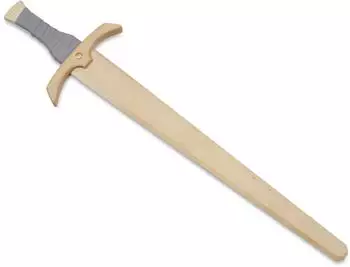 BestSaller Schwert Schwertleite Birke 56cm mit grauer Kunstlederwickelung (1105) natur/grau
