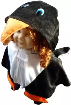 Seruna Pinguin Umhang (An67) schwarz