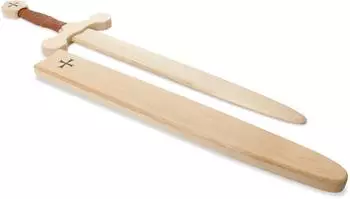 BestSaller Templar Schwert-Set mit Holzhülle (1012.9) birke/braun
