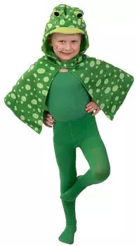 Orlob Karneval Froschkostüm Cape grün