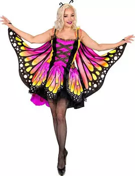 Widmann Kinderkost&uuml;m Schmetterling Kleid Tutu Fl&uuml;gel 15561