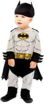 Amscan CAT01 Batman Baby Kost&uuml;m (9906709) grau