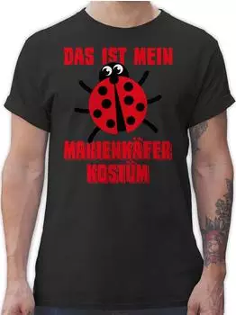 Shirtracer Baby Body langarm 'Das ist mein Marienkäfer Kostüm' schwarz