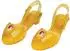 Disguise Belle Jelly Shoes Offizielle Disney Prinzessin Kostüm Schuhe mit Belle-Emblem (158079) gelb