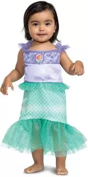 Jakks Pacific Arielle die Meerjungfrau Babykostüm (129589V-EU-6) türkis