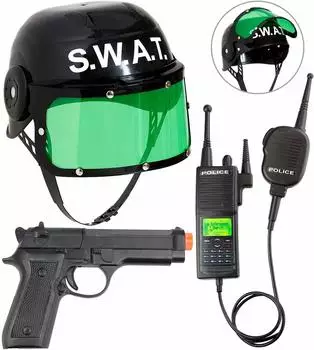 Widmann S.W.A.T. Kost&uuml;mzubeh&ouml;r f&uuml;r Kinder (28227) schwarz