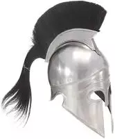 vidaXL Griechischer Krieger-Helm Antik Replik LARP Silbern Stahl