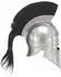 vidaXL Griechischer Krieger-Helm Antik Replik LARP Stahl silbern