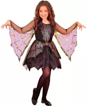 Widmann Spider Girl Kostüm Kinder mit holografischen Details (13698)