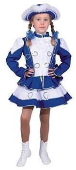 Orlob Karneval Kinder-Funkenkostüm blau-weiß mit Silberborte