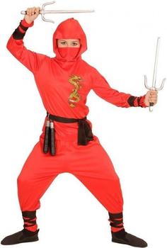 Widmann Red Dragon Ninja Kinderkostüm