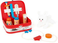 small-foot Arztkoffer 11183, Arztkoffer Spielset, aus Holz, 9-teilig