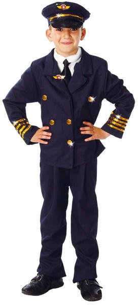 Guirca pilot child dress up costume