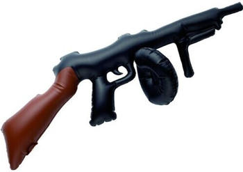 Smiffy's Aufblasbare Thompson-Maschinenpistole schwarz 75cm, One Size