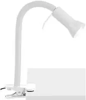 Brilliant - Antony Klemmleuchte Energiesparlampe E14 40 W Wei&szlig;