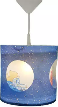 Niermann Dreh-Pendelleuchte Bärchen, blau