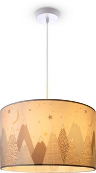 Paco Home Deckenlampe Feuerwehr Straße Polizei E27 Weiß, Design 7 (Ø45,5 cm)