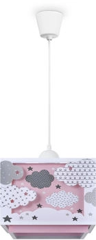 Paco Home Hängelampe Regenbogen Stern Löwe Dino Mond Typ 1, Pink