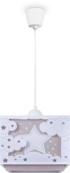 Paco Home Hängelampe Regenbogen Stern Löwe Dino Mond Beige, Typ 4