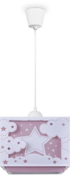 Paco Home Hängelampe Regenbogen Stern Löwe Dino Mond Typ 4, Pink