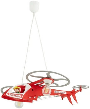 Elobra Feuerwehr Helikopter Fred Pendelleuchte rot/silber (ELO-128145)