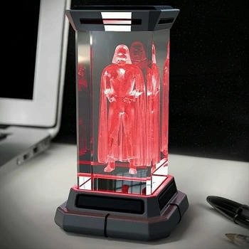 Paladone Darth Vader 3D Holografisches Glaslicht LED Tischlampe (PP9493SW)