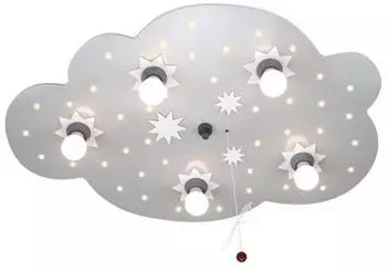Elobra Sternenwolke 5-flg./40 LED silber