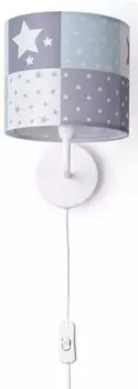 Paco Home Nachttischlampe Regenbogen Weiß, Design 2 (Ø18 cm)
