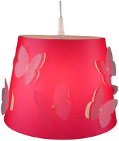 NIERMANN H&auml;ngeleuchte "Rosalie, Schmetterlinge", lila (himbeere), 1, &Oslash; 34cm H: