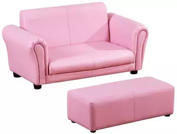 HomCom Kindersofa mit Hocker (310-005PK)