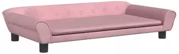 vidaXL Kindersofa Samt Rosa 100x50x26cm (3196396)