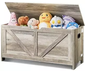 VEVOR Kindersitzbank Spielzeugkiste mit Klappdeckel 990x395x480mm