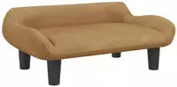 vidaXL Kindersofa Braun 70x40x24 cm Samt