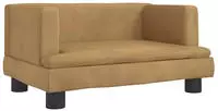 vidaXL Kindersofa Braun 60x40x30 cm Samt