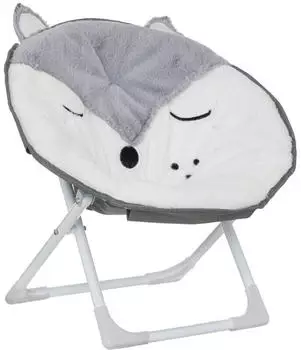 Atmosphera Fox Kinder-Klappstuhl 40x23cm Wei&szlig; (Fox)
