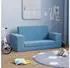 vidaXL Kinder-Schlafsofa 2-Sitzer Weicher Plüsch Eckig (357032)