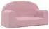 vidaXL Kindersofa 2-Sitzer Rosa Weichplüsch (357015)