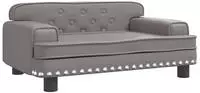 vidaXL Kindersofa Grau 70x45x30 cm Kunstleder