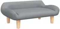 vidaXL Kindersofa Hellgrau 70x40x24 cm Stoff