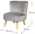 Roba Lil Sofa Kindersitzgruppe Samt, silbergrau, 3-teilig (230S07M3)