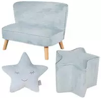 roba Kindersitzgruppe "Lil Sofa" Set, 3 Stk. tlg. bestehend aus Kindersofa,