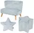Roba Lil Sofa Kindersitzgruppe Samt Hellblau (231S08M3)