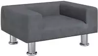 vidaXL Kindersofa Dunkelgrau 50x40x26,5 cm Samt