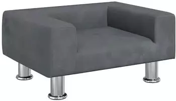 vidaXL Kindersofa Dunkelgrau Samt 50x40x26,5cm