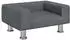 vidaXL Kindersofa Dunkelgrau Samt 50x40x26,5cm