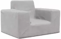 vidaXL Kindersofa Hellgrau Weich Pl&uuml;sch