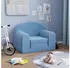 vidaXL Kinderschlafsofa Blau Plüsch (357020)