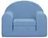 vidaXL Kinderschlafsofa Blau Plüsch (357020)